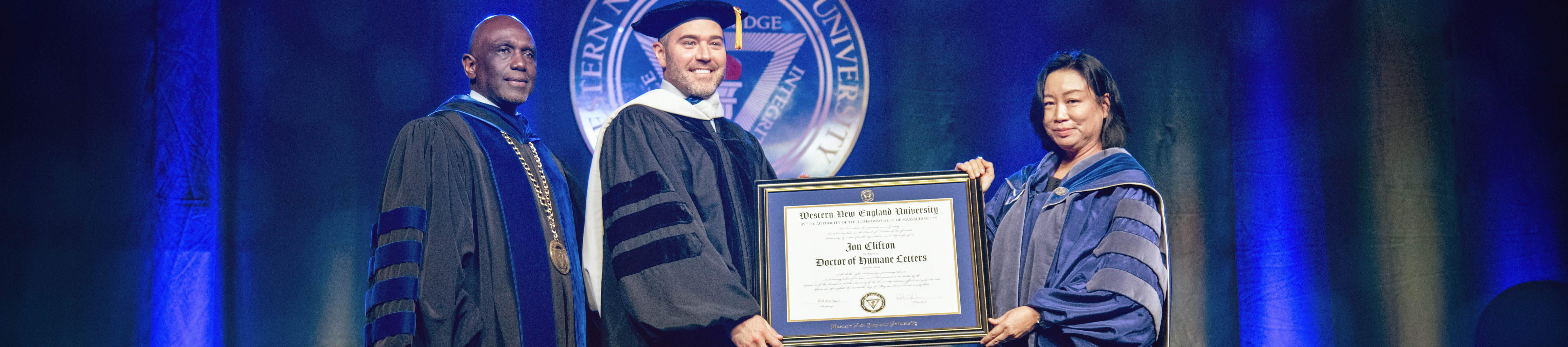 Jon Clifton receives honorary degree