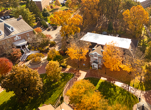 Aerial view of campus