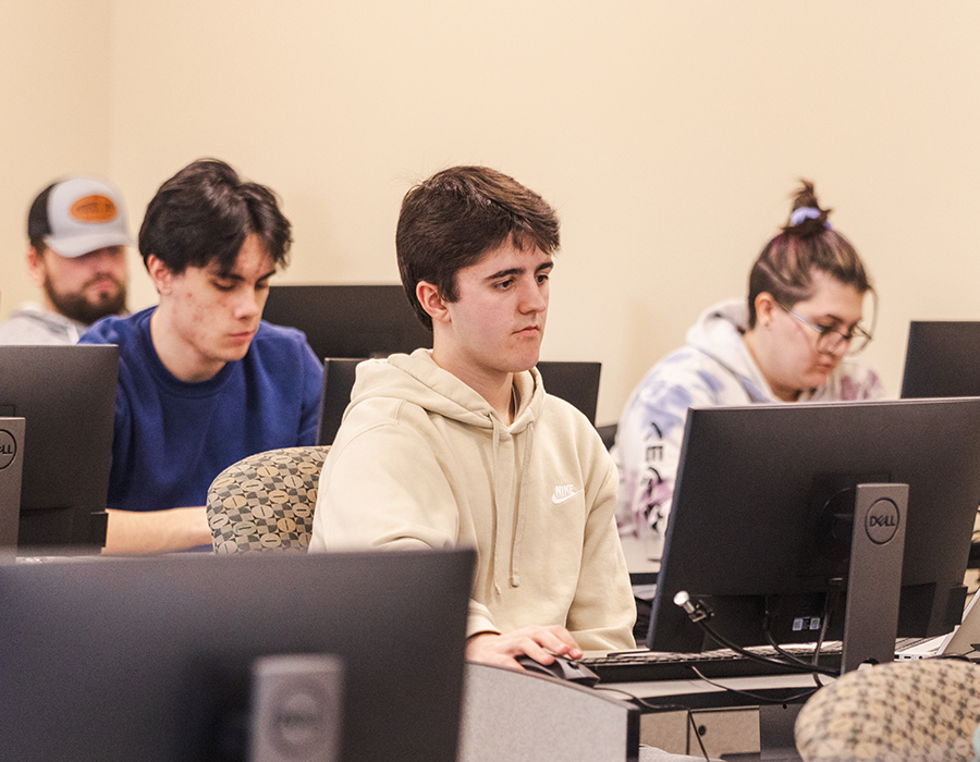 Students in computer lab