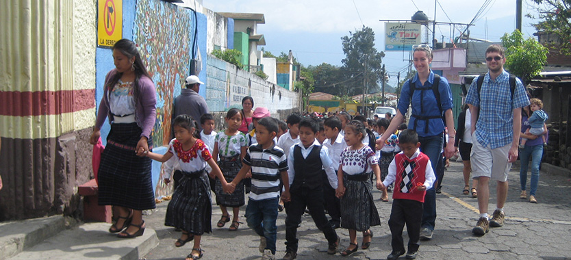 young Guatemalan students