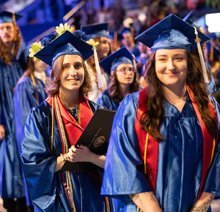 Students at Commencement