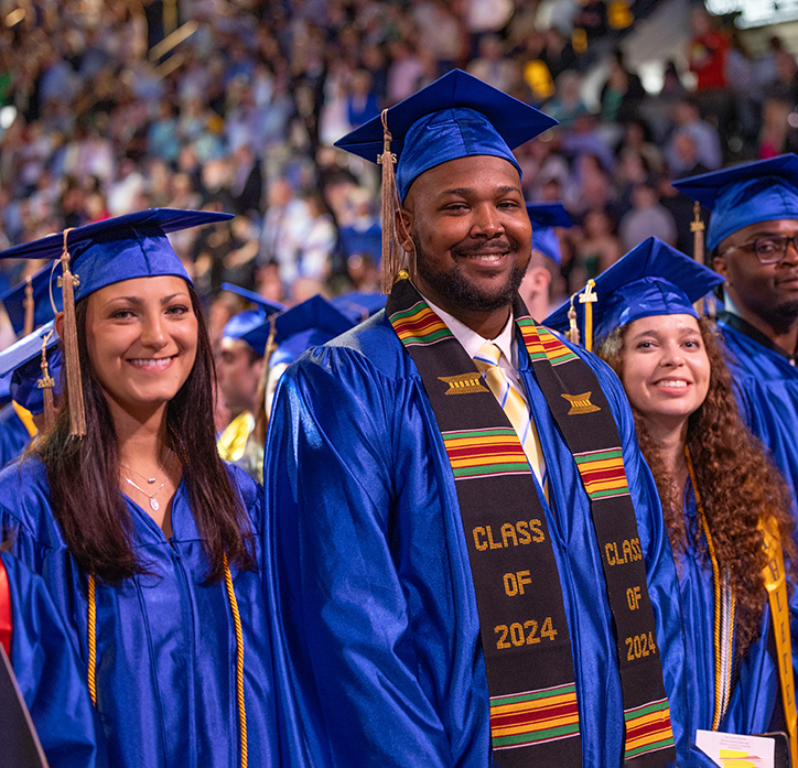 Students at Commencement