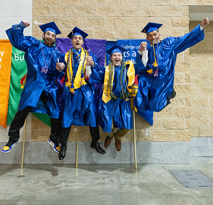 Students at Commencement