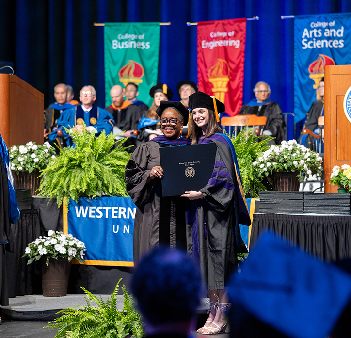 Students at Commencement