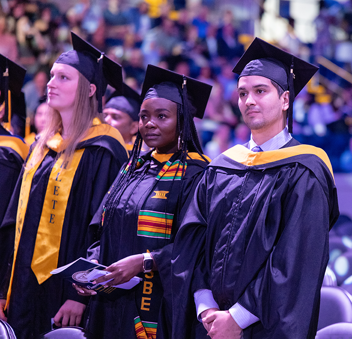 Students at Commencement