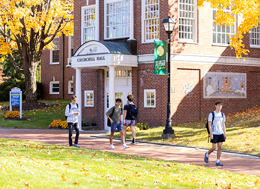 Students on campus