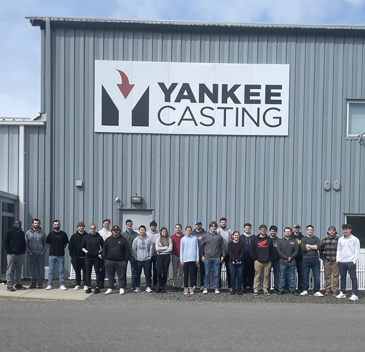 Group standing out front of Yankee Casting