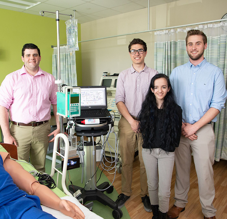 Students use hospital suite equipment to learn about the clinical workplace