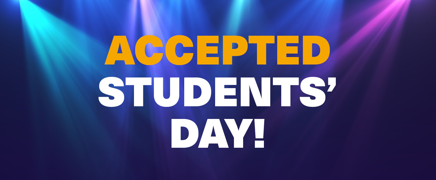 Banner announcing Accepted Students Day