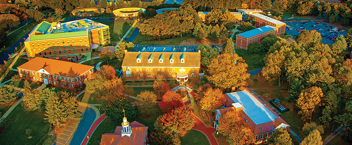 Fall photo of WNE campus