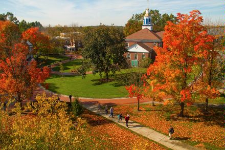 Western New England University Campus in the Fall 