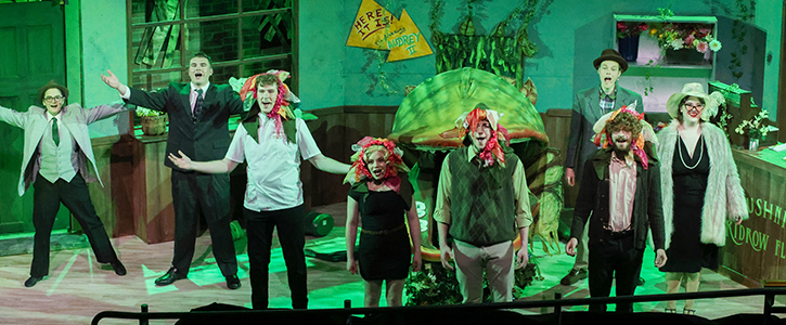 Final curtain of Little Shop of Horrors.