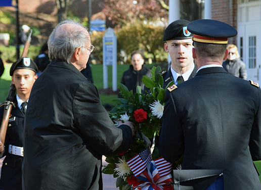 Caprio with Veterans