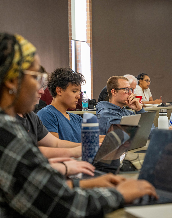 Law students in classroom