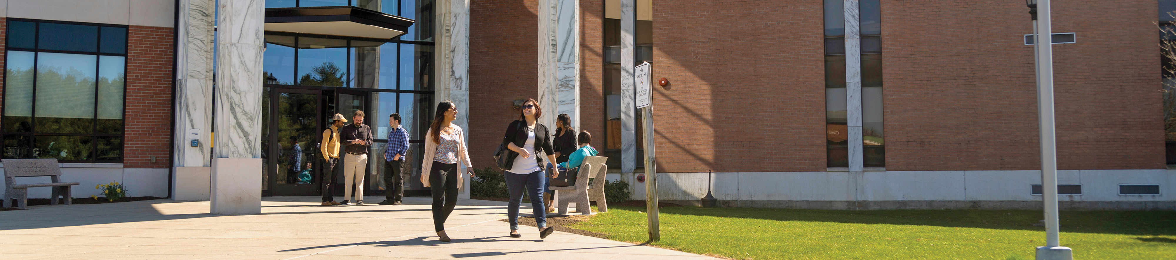 Students in front of Blake Law Center