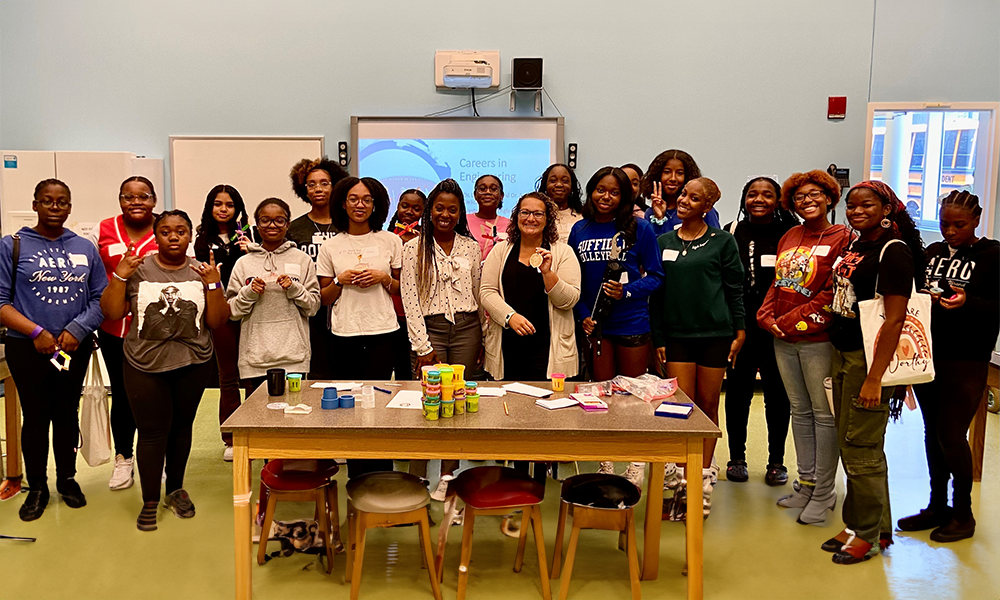 Workshop Participants Showcase Engineering Designs at Women in Science Event