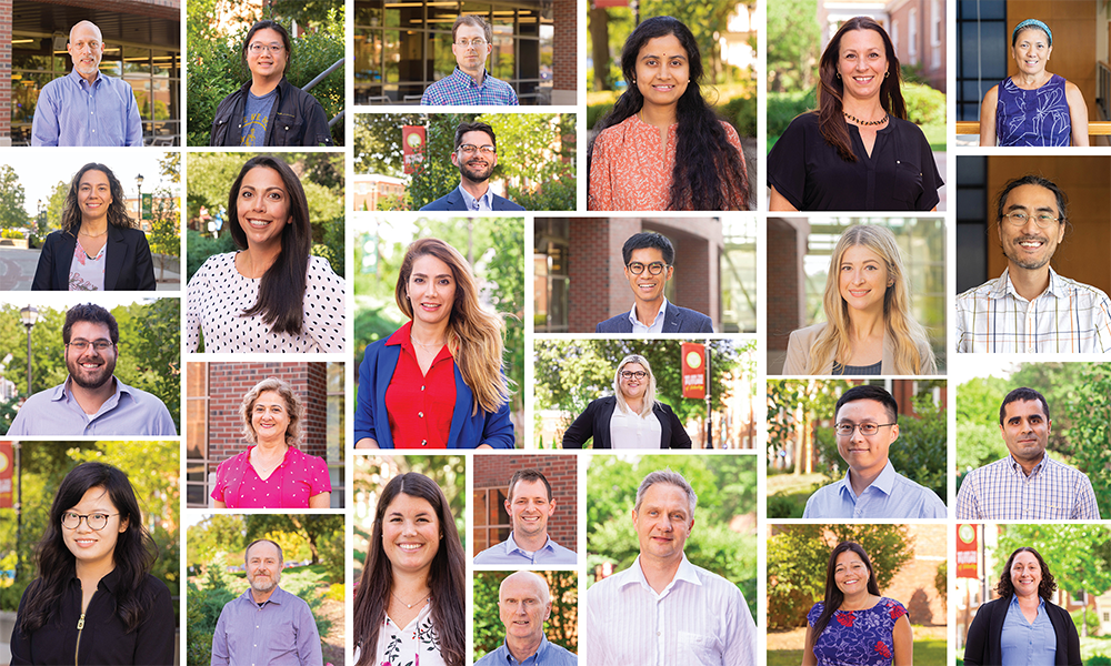 A collage of new faculty headshots.