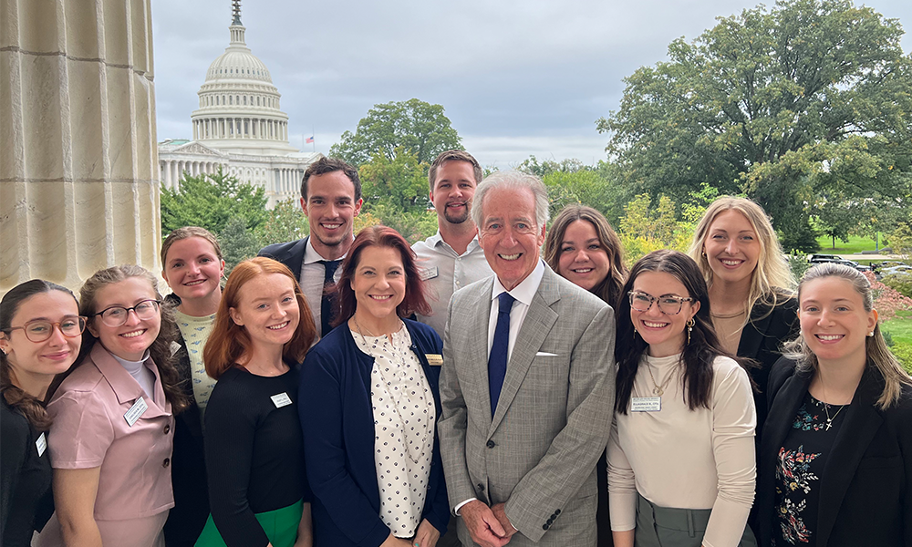 Occupational Therapy students and faculty get the chance to meet with Congressman Richard Neal in Washington DC.