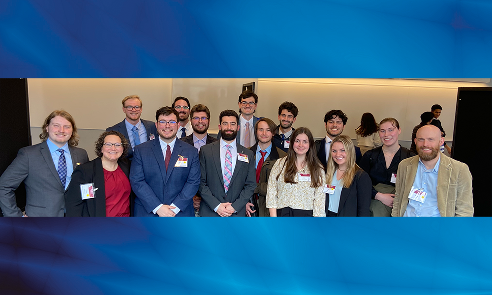 WNE students and faculty group who attended the 50th Annual Northeast Bioengineering Conference  