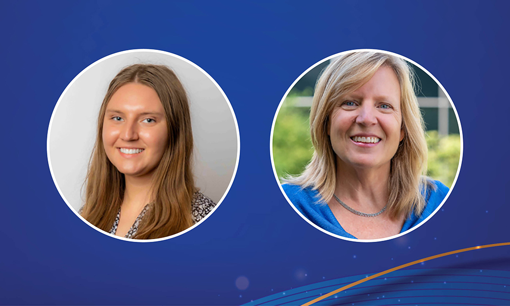 Two round headshots of Jennifer Arling on left and Tricia Arling on right.