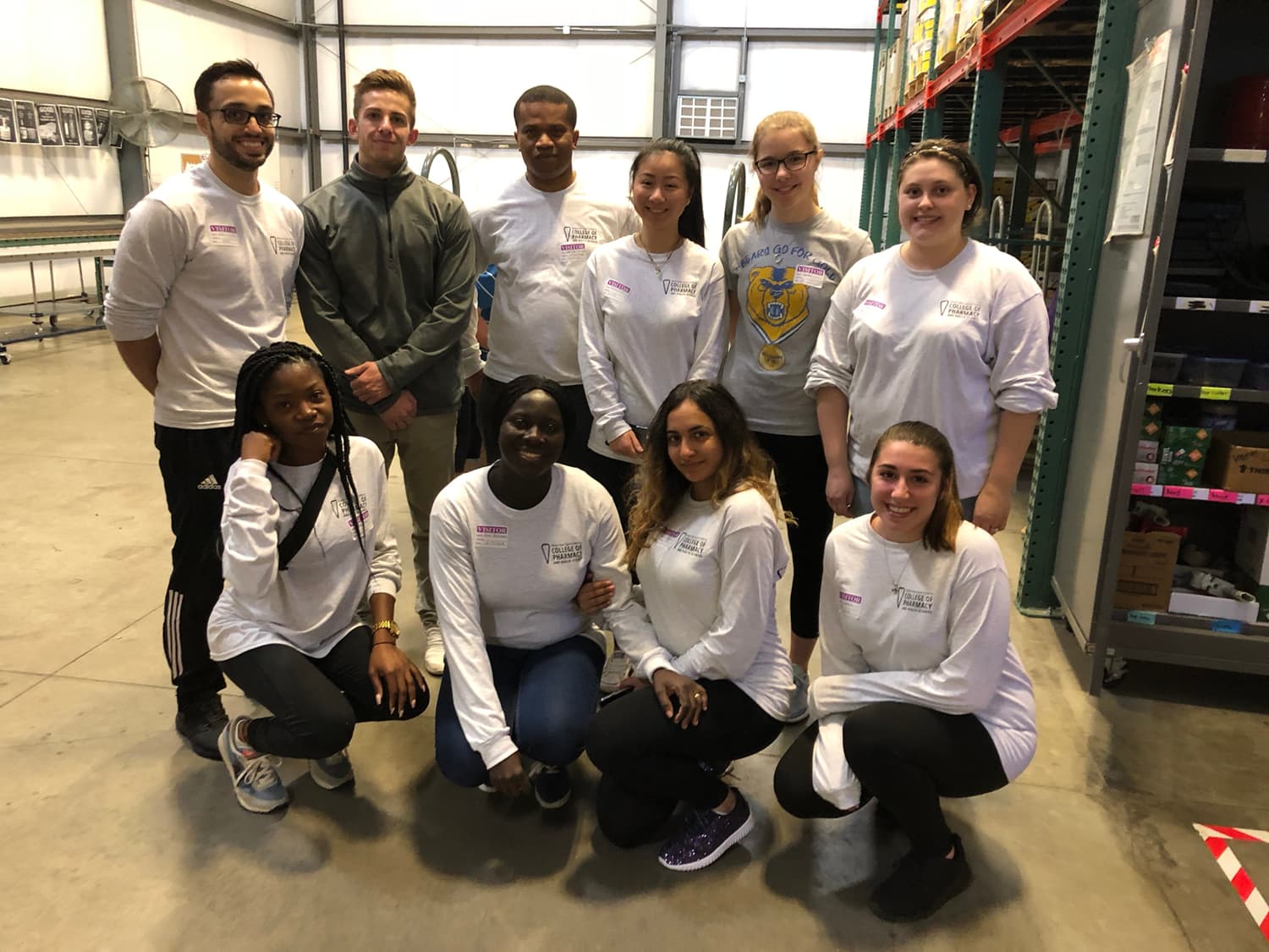 Students at Enfield Food Shelf