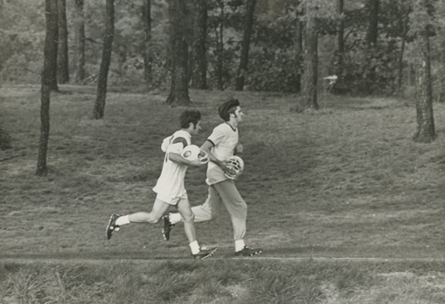 Football practice, 1970